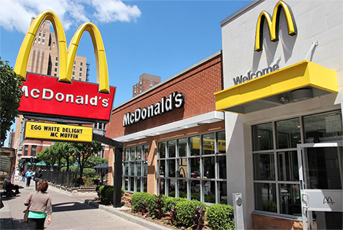 You never have to go far for fast food You never have to go far for fast food