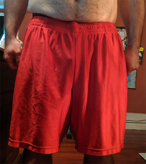 A typical pair of my loose-fitting shorts A typical pair of my loose fitting shorts