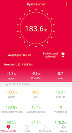 smart scale main screen smart scale main screen