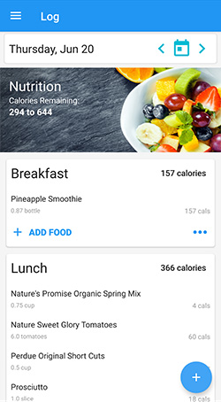 Counting Calories with SparkPeople App Counting Calories with SparkPeople App