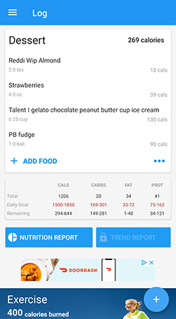 Counting Calories with SparkPeople App Counting Calories with SparkPeople App