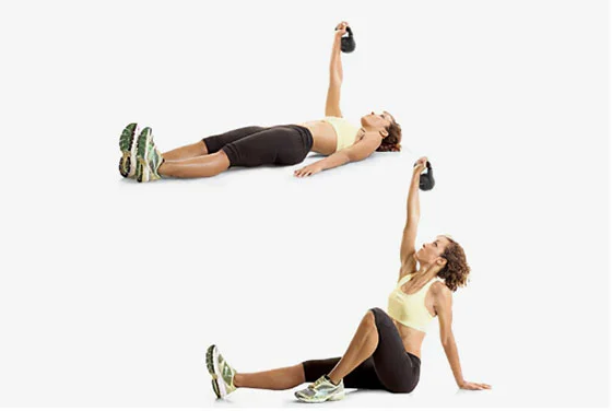 Kettlebell Half Get-Up Kettlebell Half Get-Up